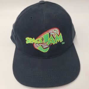 Vintage Youth Space Jam Hat Snapback American Needle Black Looney Tunes Movie